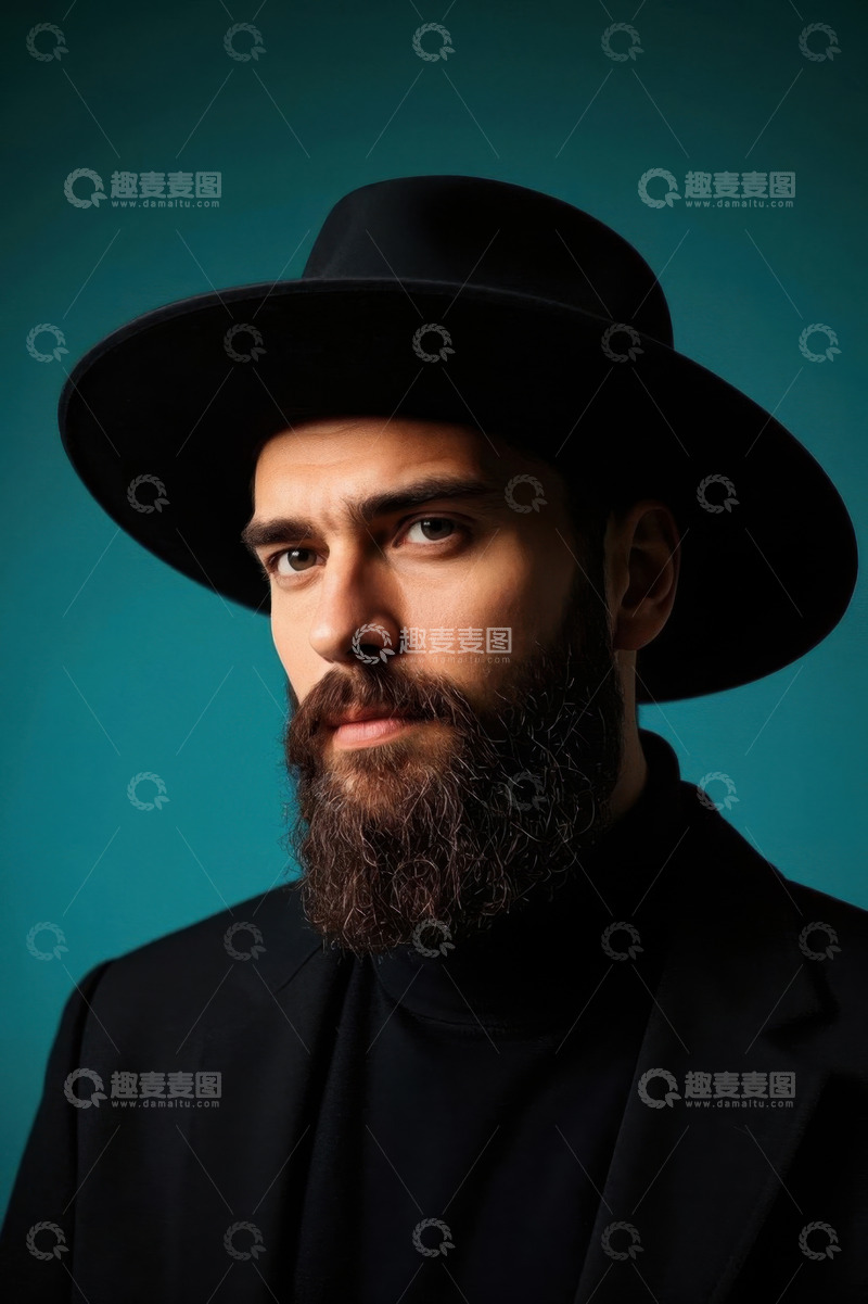 高清大图下载【趣麦麦图】时尚男士肖像硬照深色系背景