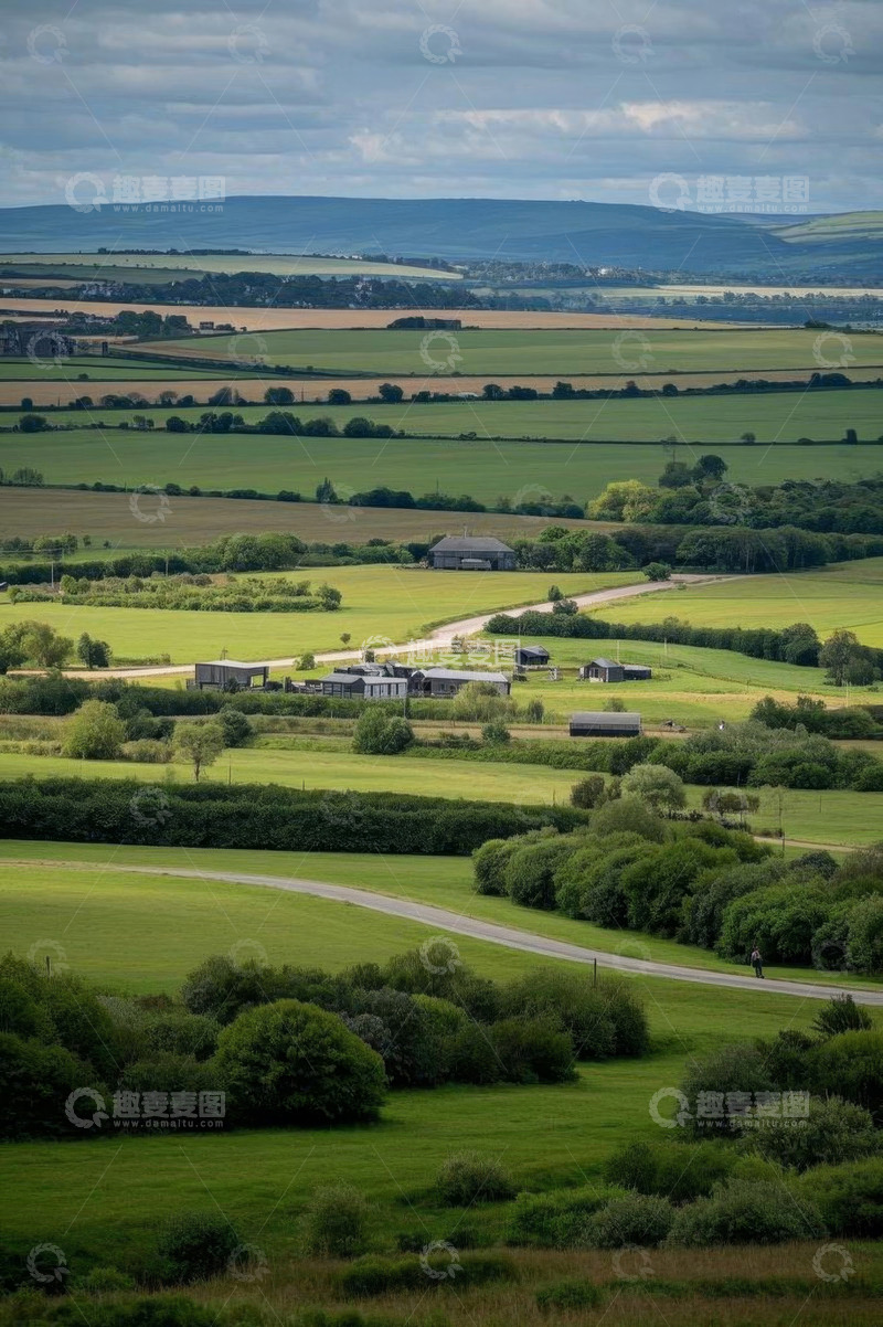 高清大图下载【趣麦麦图】广袤乡村田野风景