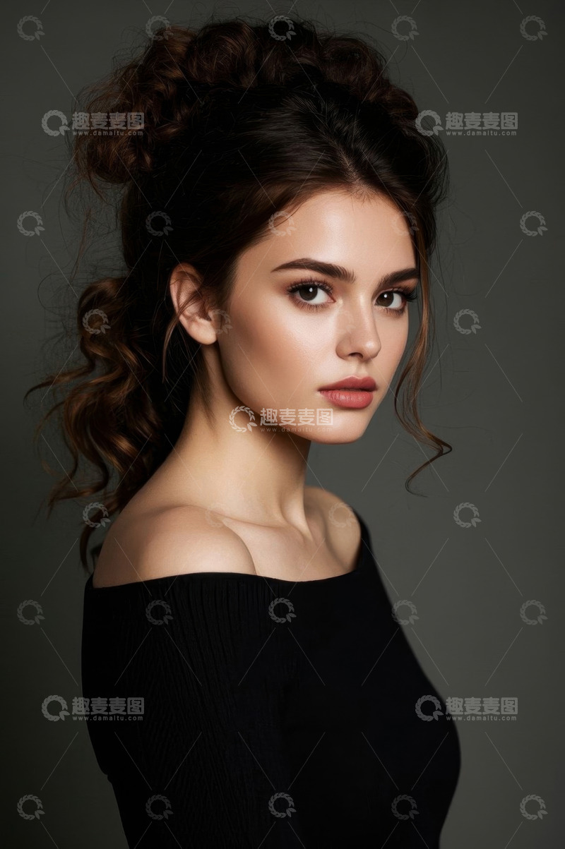 高清大图下载【趣麦麦图】时尚优雅女子写真照片