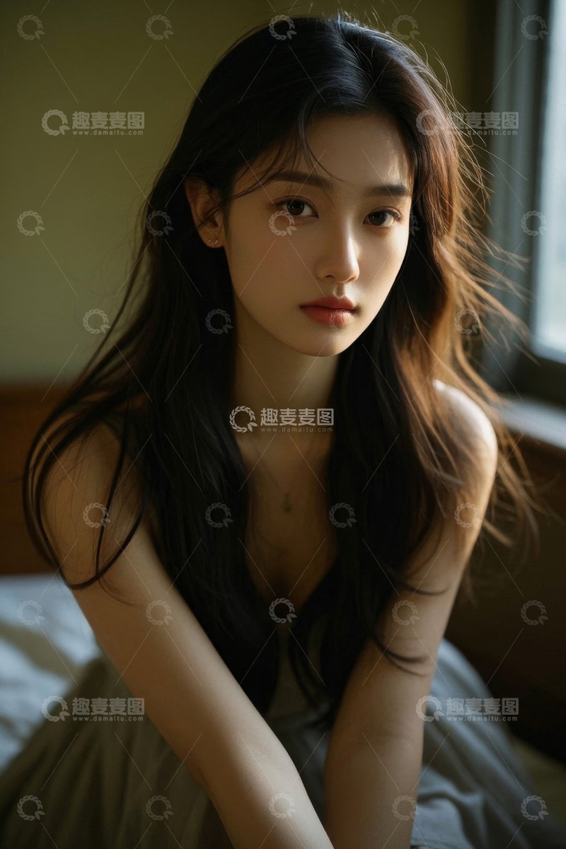 高清大图下载【趣麦麦图】清纯少女室内写真温暖阳光