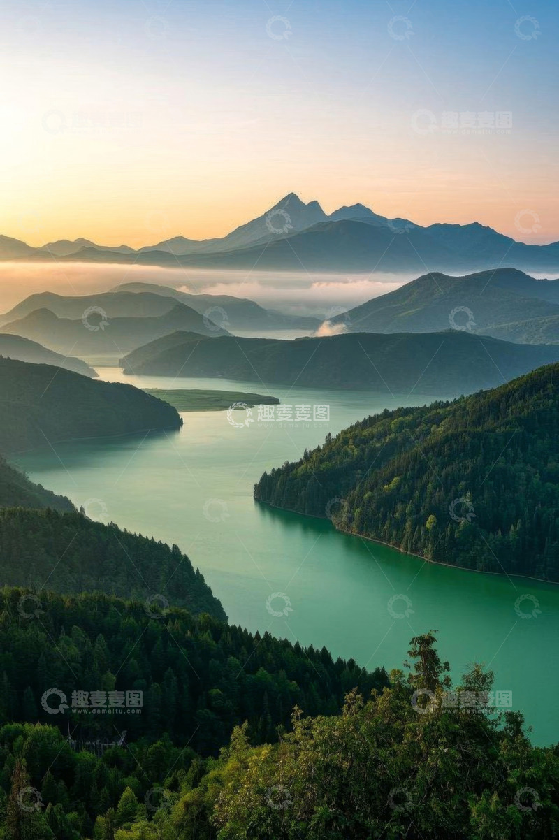 高清大图下载【趣麦麦图】山水森林自然风光全景