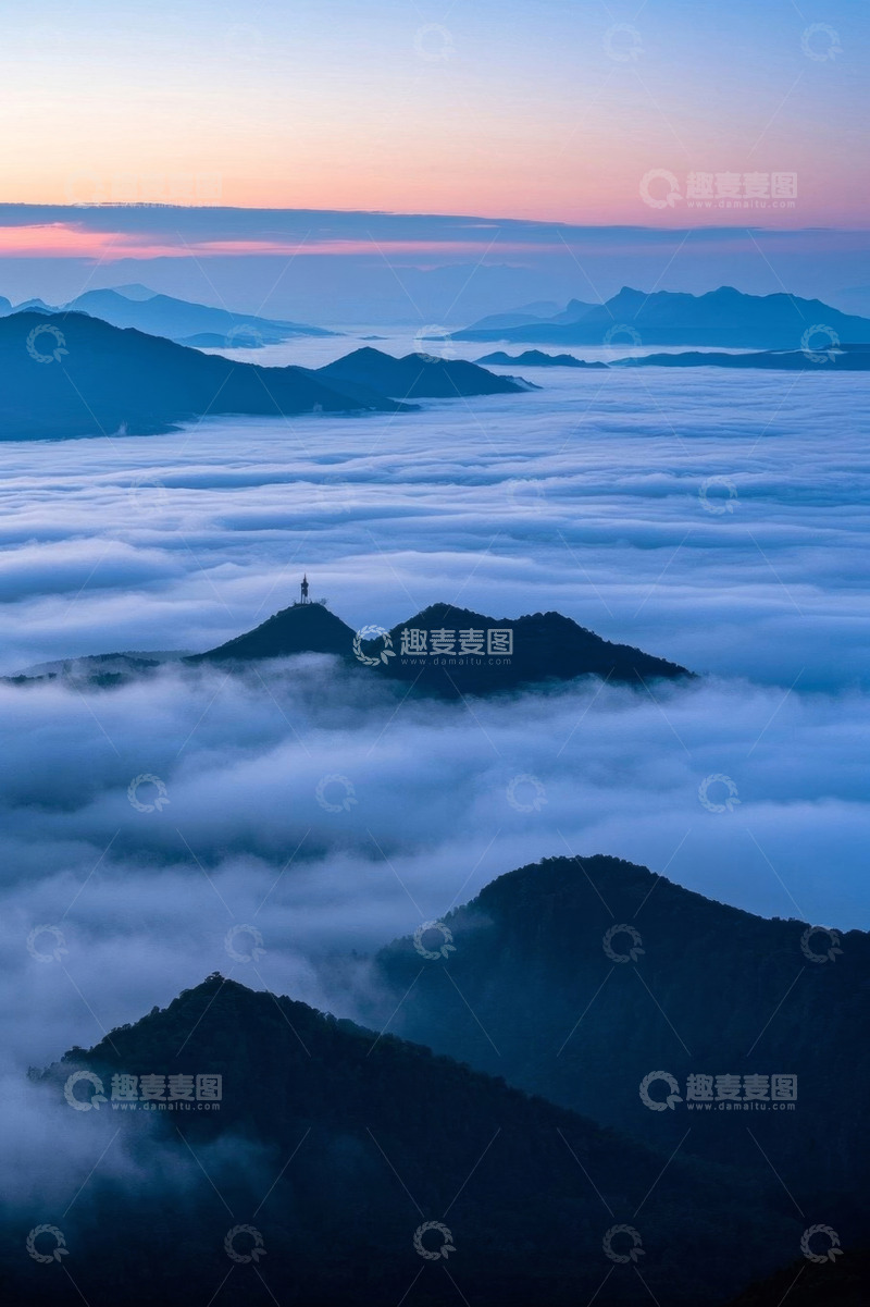 高清大图下载【趣麦麦图】山峦云海日出自然风光