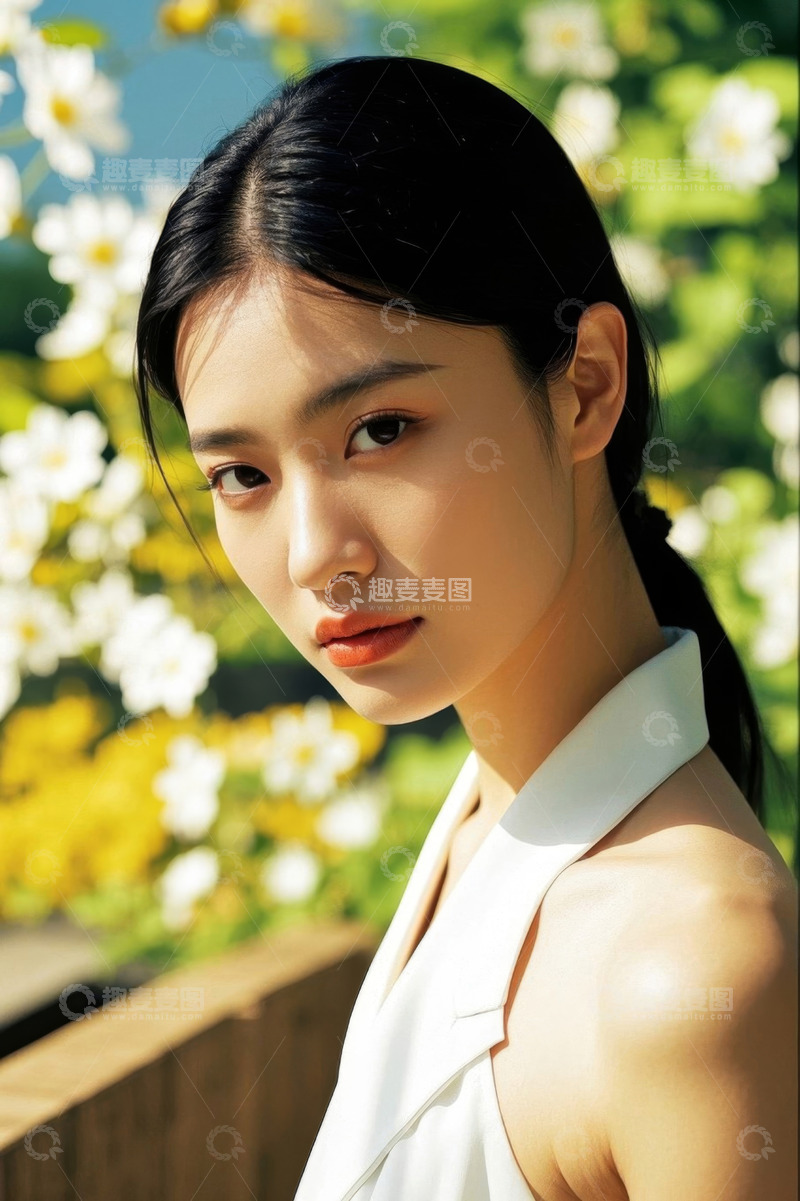 高清大图下载【趣麦麦图】阳光下清纯少女写真