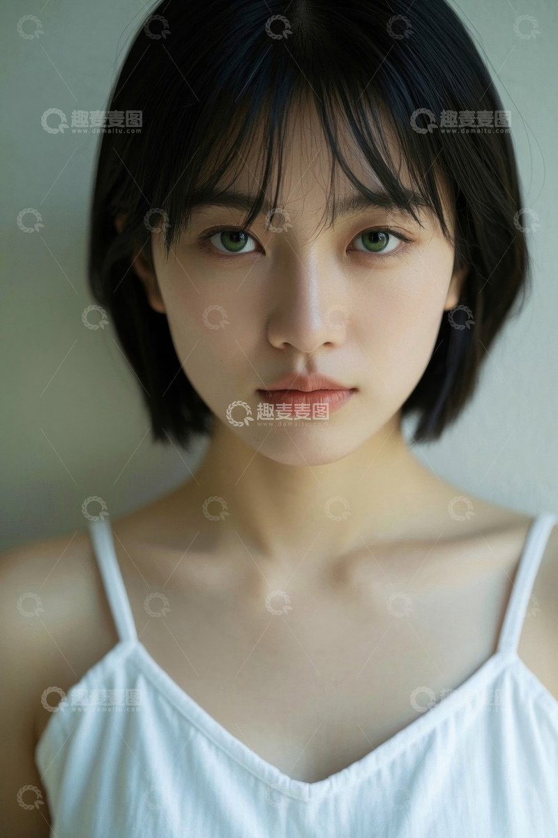 高清大图下载【趣麦麦图】清纯女生近照眼神清澈