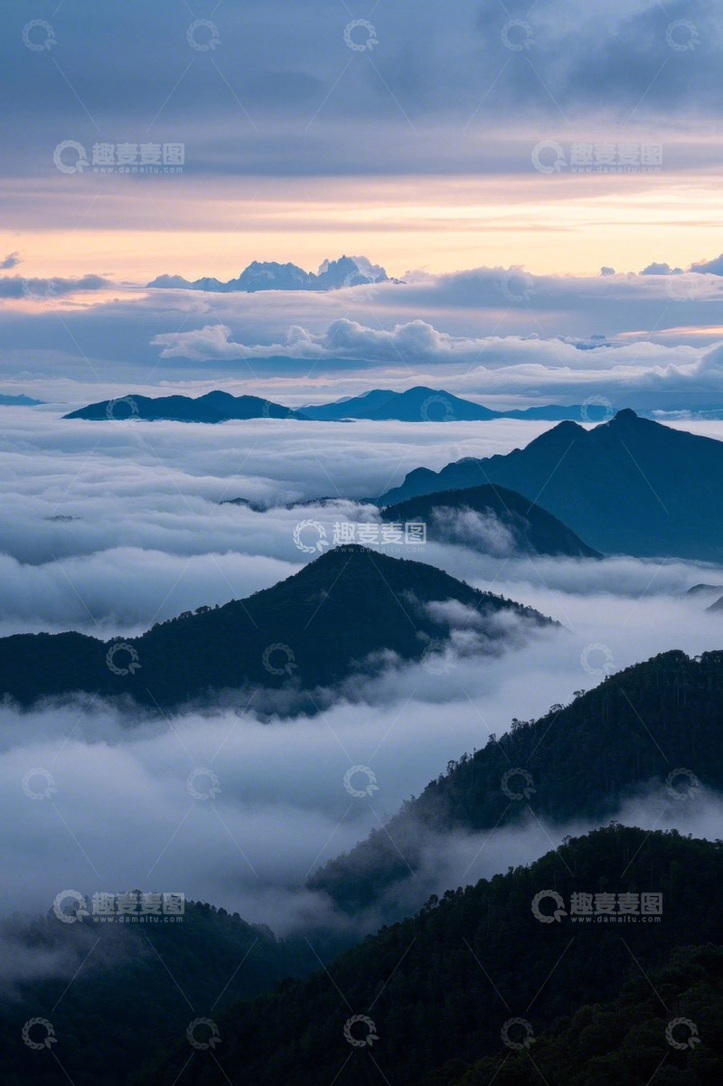 高清大图下载【趣麦麦图】山峦云海日出自然风光