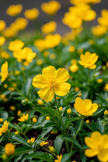黄色小花自然景观