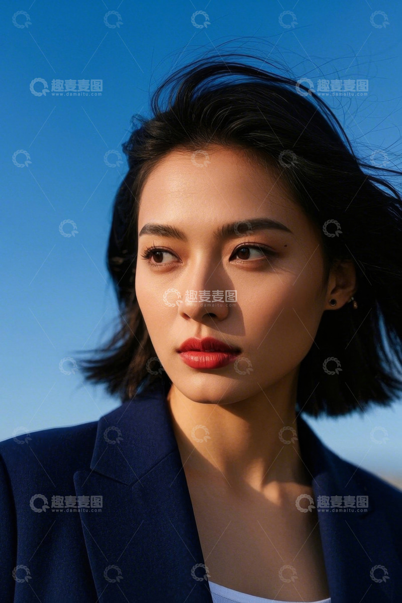 高清大图下载【趣麦麦图】时尚女性户外写真肖像