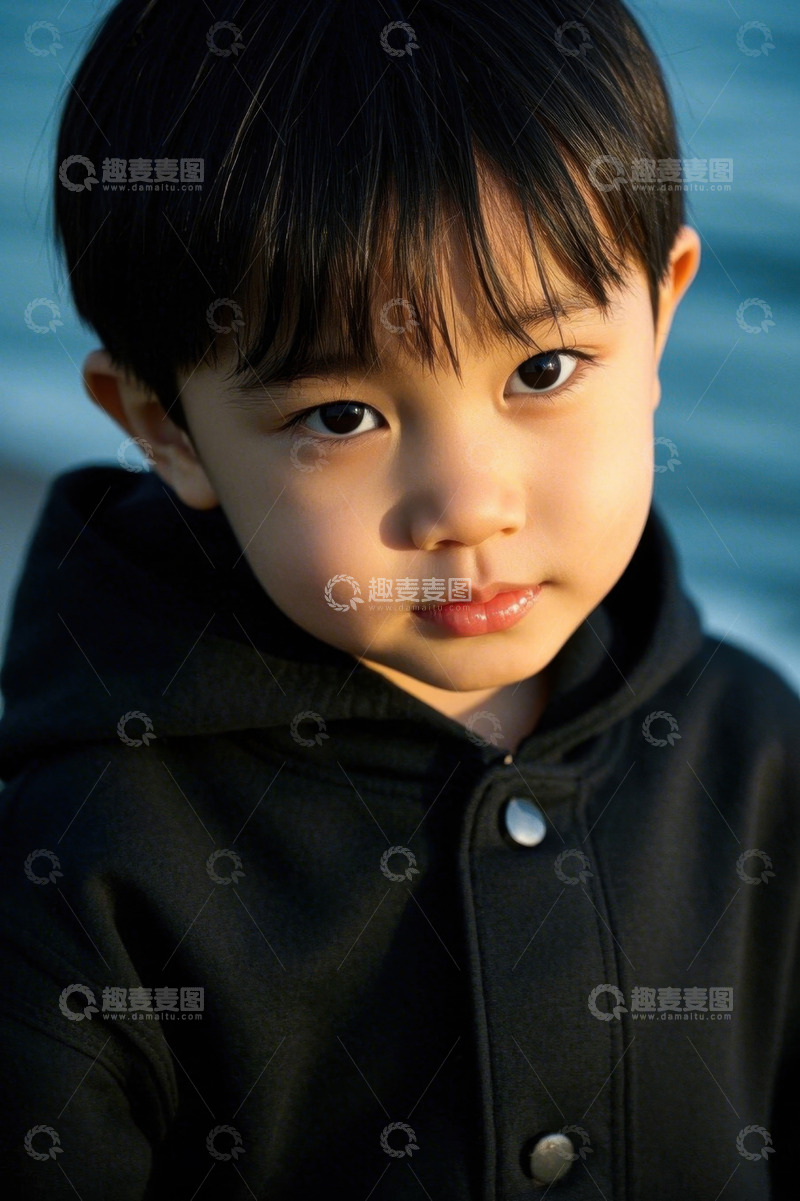 高清大图下载【趣麦麦图】可爱男孩户外写真照片