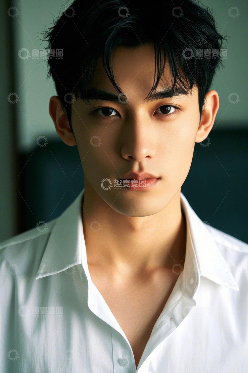 高清大图下载【趣麦麦图】帅气年轻男子写真照
