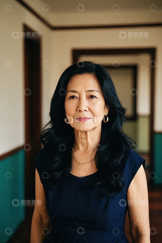 优雅成熟女性肖像照片