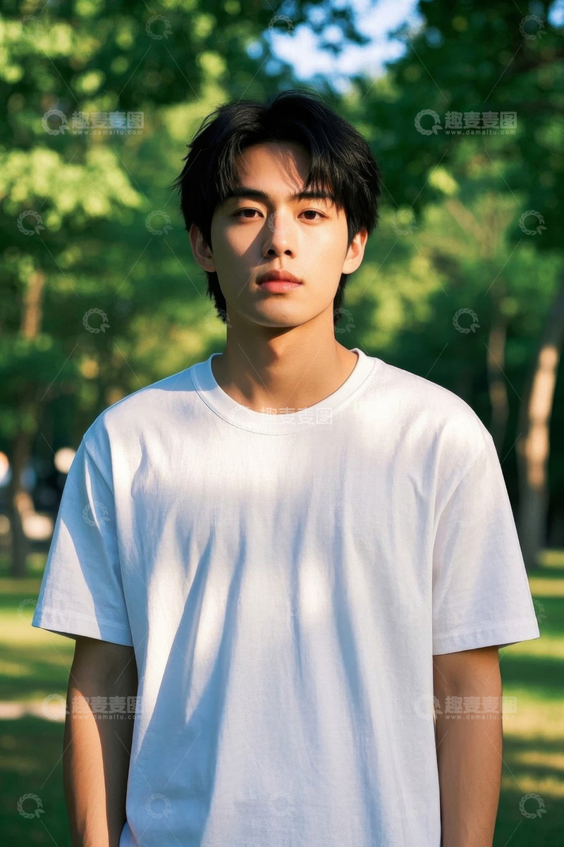 高清大图下载【趣麦麦图】阳光下清爽少年写真