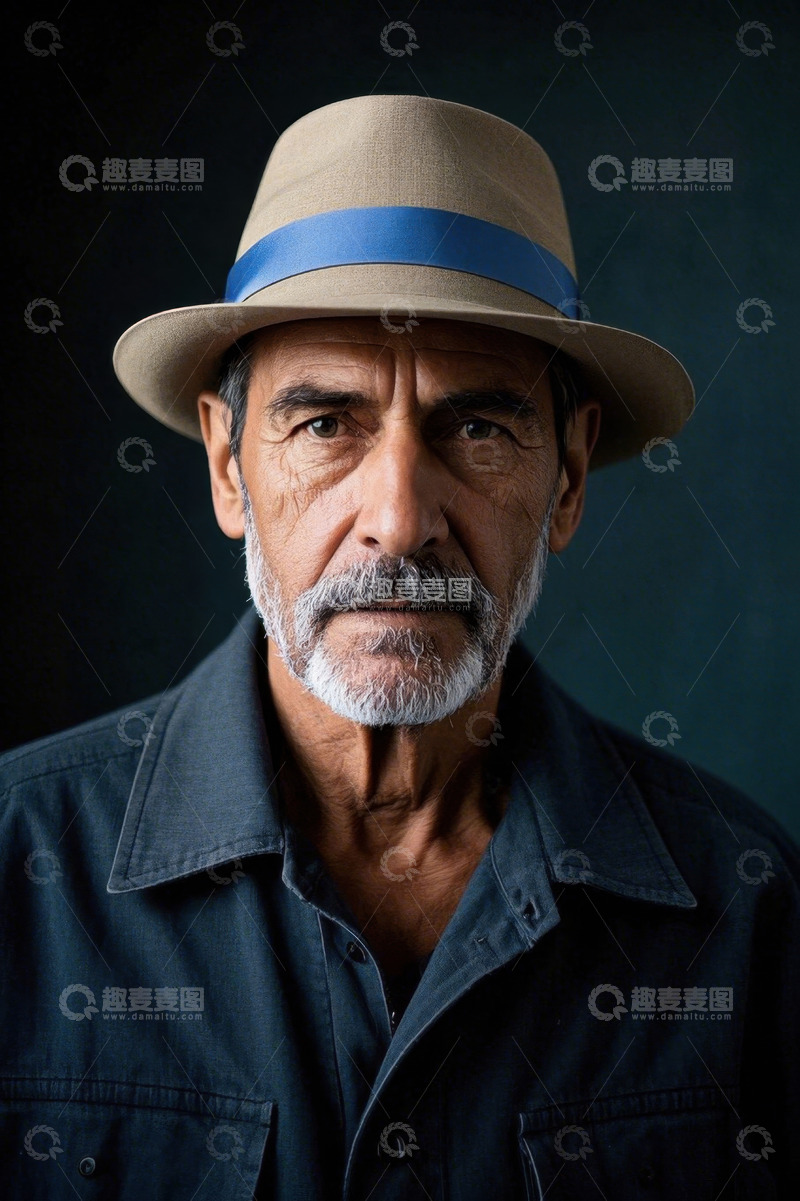 高清大图下载【趣麦麦图】沧桑老者肖像摄影作品
