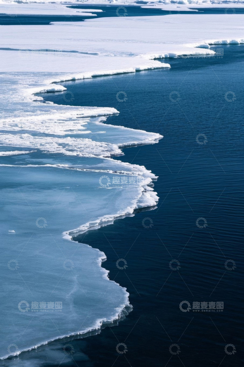 高清大图下载【趣麦麦图】海洋浮冰自然景观