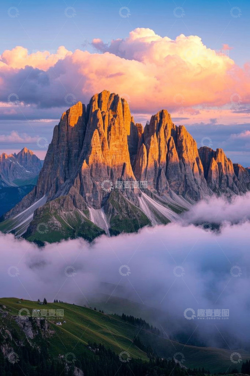 高清大图下载【趣麦麦图】阿尔卑斯山自然风光