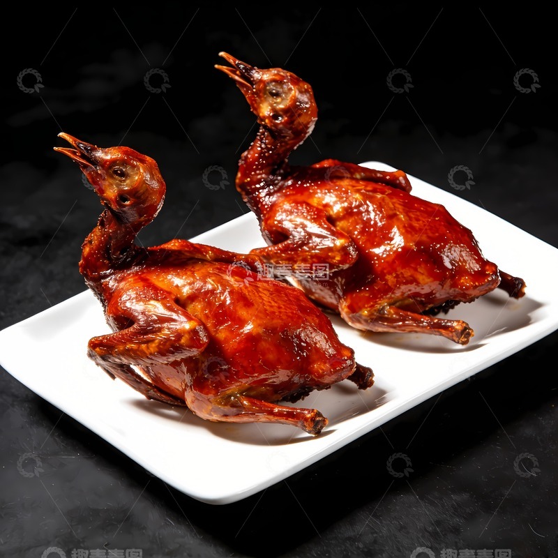 高清大图下载【趣麦麦图】烤鹌鹑烤乳鸽