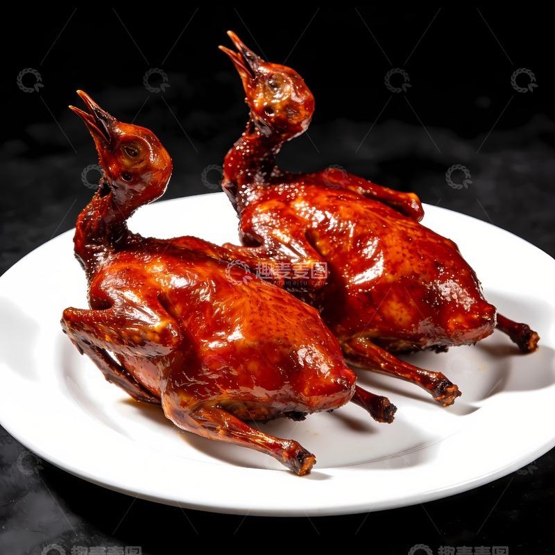 高清大图下载【趣麦麦图】烤乳鸽烤鹌鹑