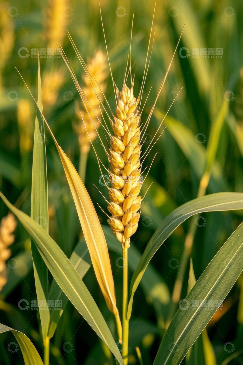 高清大图下载【趣麦麦图】成熟小麦特写素材