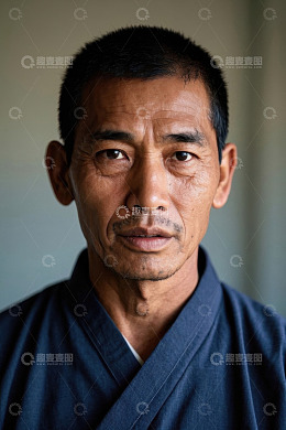 一位亚洲中年男子肖像照