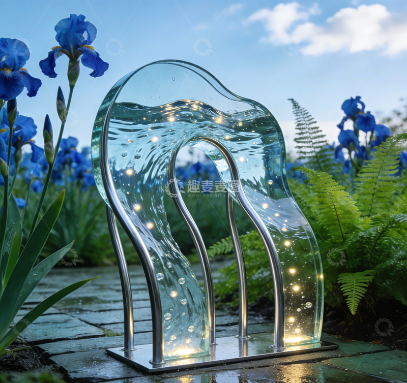 高清大图下载【趣麦麦图】玻璃艺术花园装饰