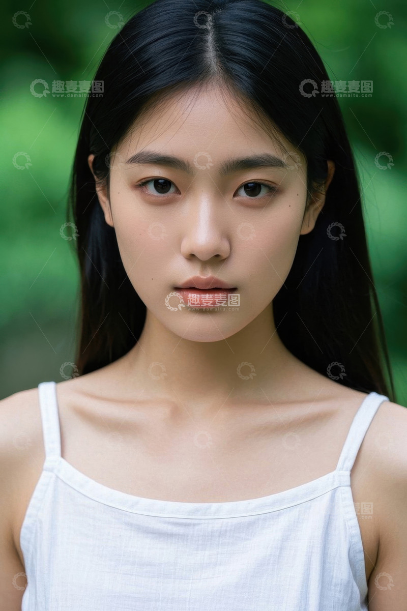 高清大图下载【趣麦麦图】清纯女子户外写真照片