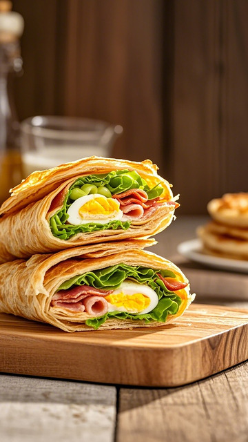 美味卷饼美食摄影