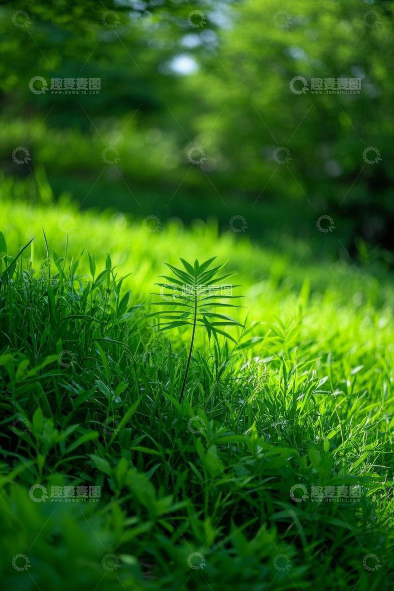 高清大图下载【趣麦麦图】户外绿色植物特写