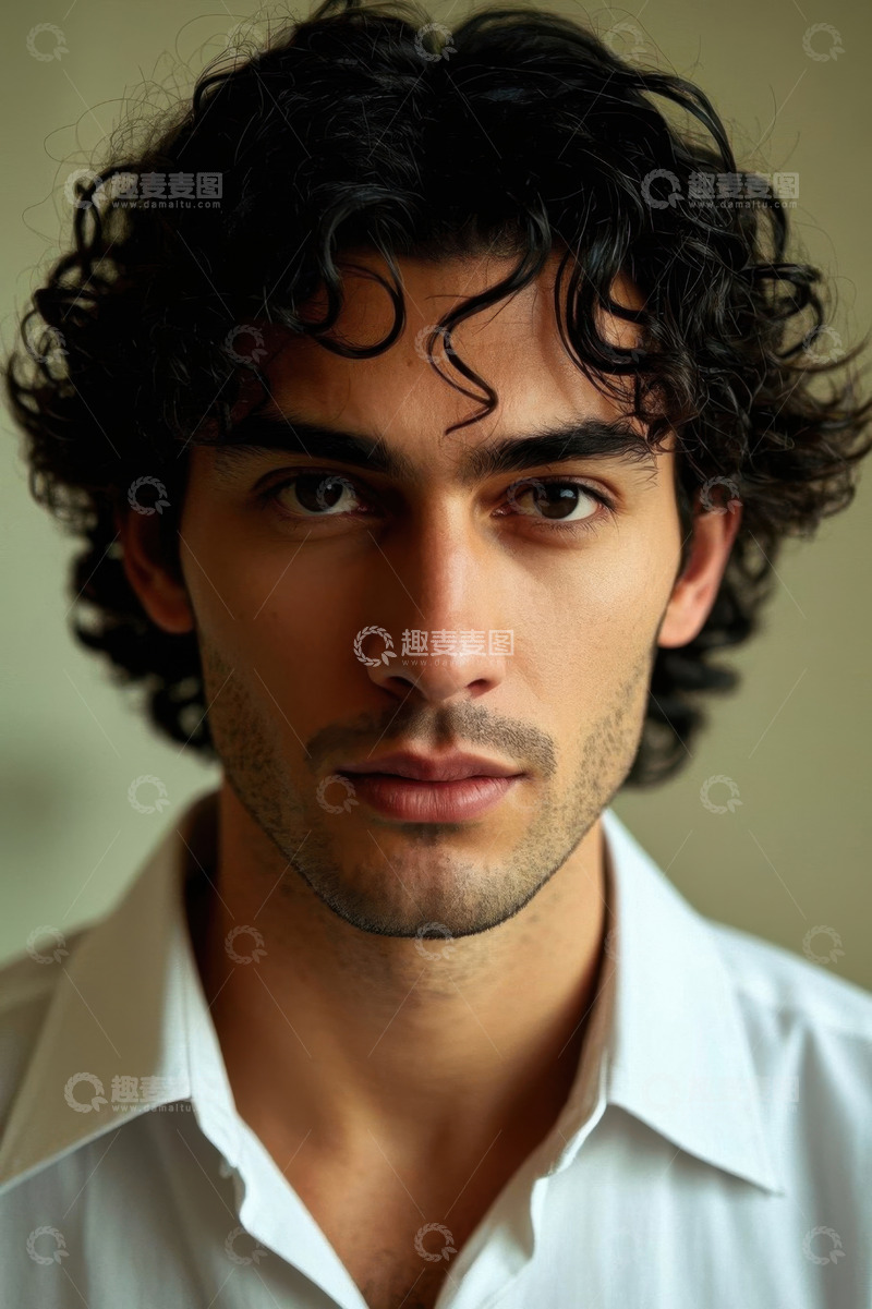 高清大图下载【趣麦麦图】年轻男子肖像照片