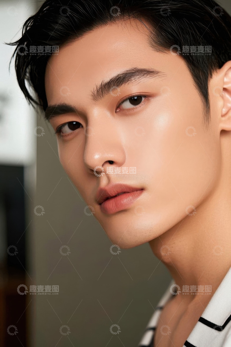 高清大图下载【趣麦麦图】俊美型男时尚写真特写