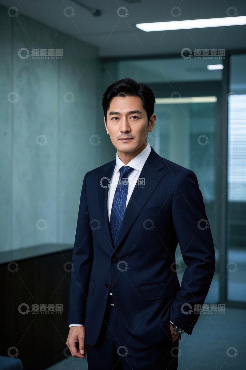 高清大图下载【趣麦麦图】西装革履男子商务照气场十足