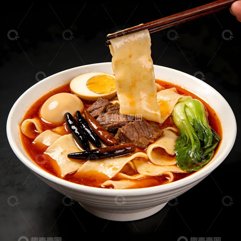 高清大图下载【趣麦麦图】牛肉板面阜阳板面
