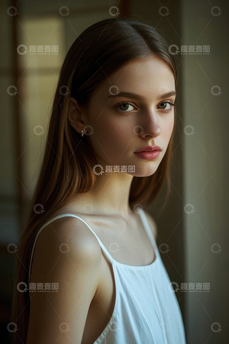 高清大图下载【趣麦麦图】少女的纯真与静谧清新氧气感美人写真