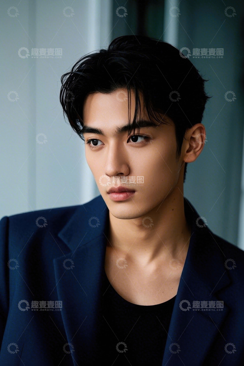 高清大图下载【趣麦麦图】时尚青年男子肖像写真