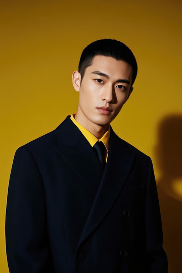 时尚男士西装肖像照