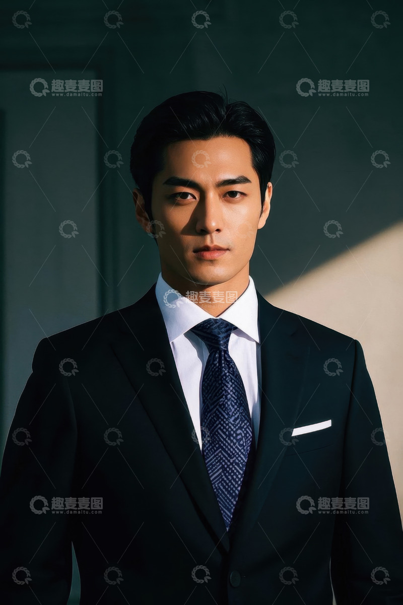 高清大图下载【趣麦麦图】西装革履男士肖像写真