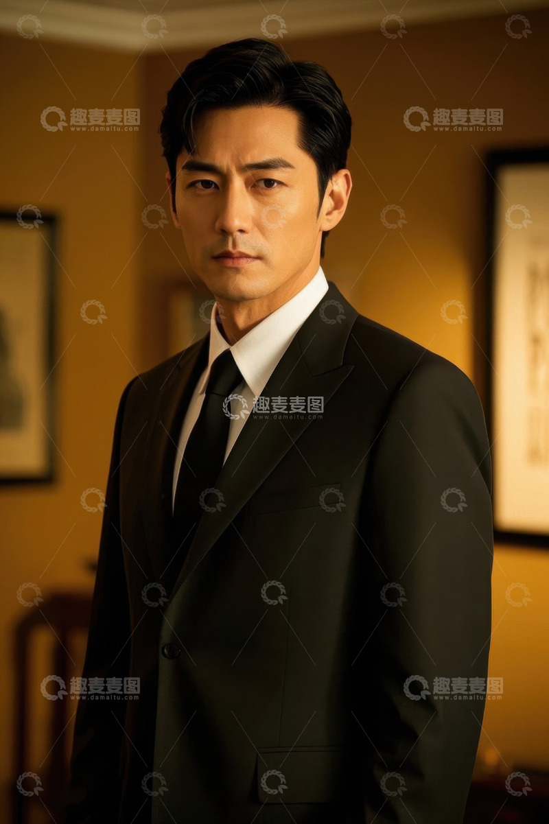 高清大图下载【趣麦麦图】西装革履男子肖像写真
