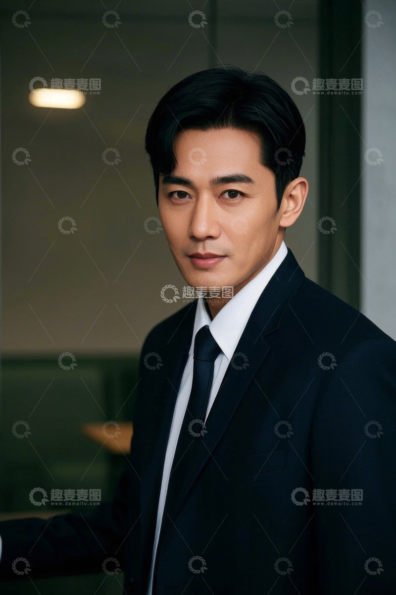 高清大图下载【趣麦麦图】西装革履男士肖像写真