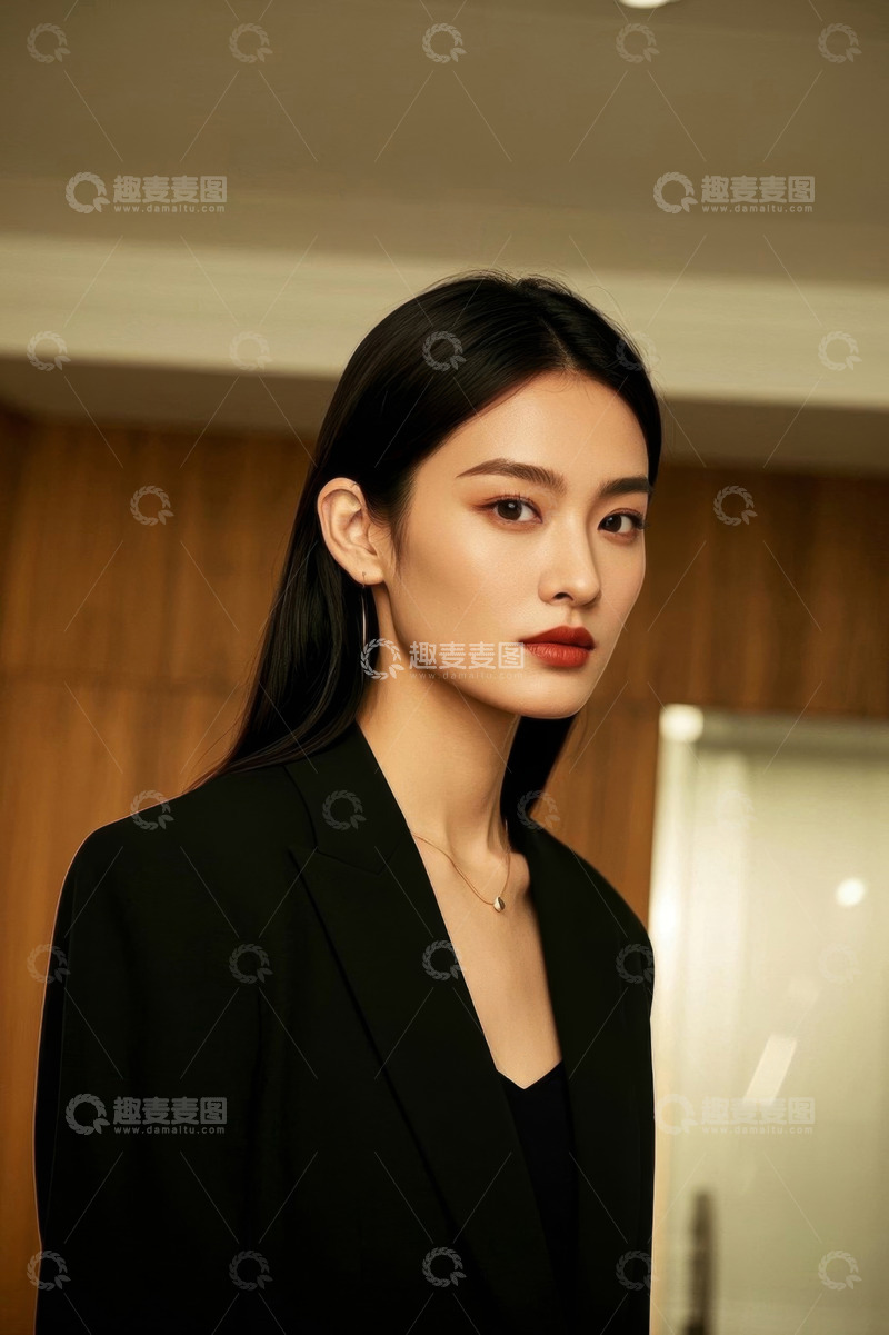 高清大图下载【趣麦麦图】时尚女性商务写真优雅气质