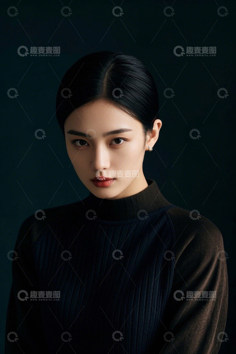 高清大图下载【趣麦麦图】时尚女性肖像照片暗黑系风格