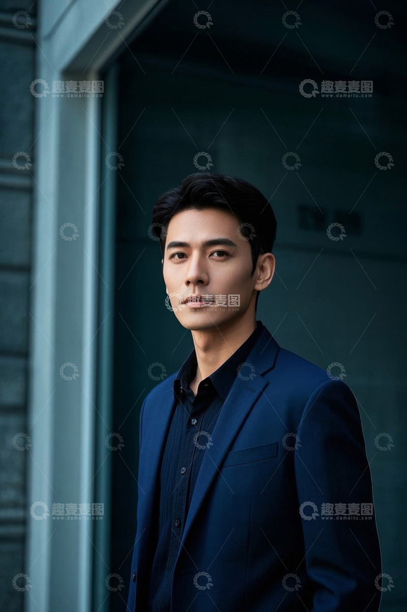 高清大图下载【趣麦麦图】西装革履男士肖像写真