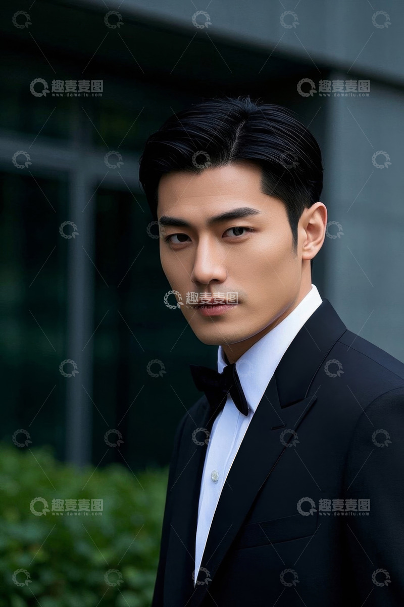 高清大图下载【趣麦麦图】西装革履英俊男士肖像写真
