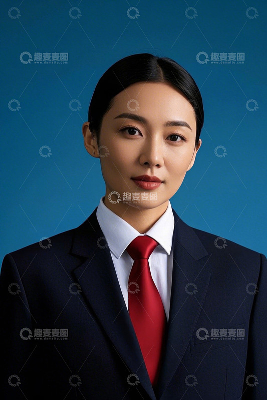 身穿正装的亚洲女性职业肖像