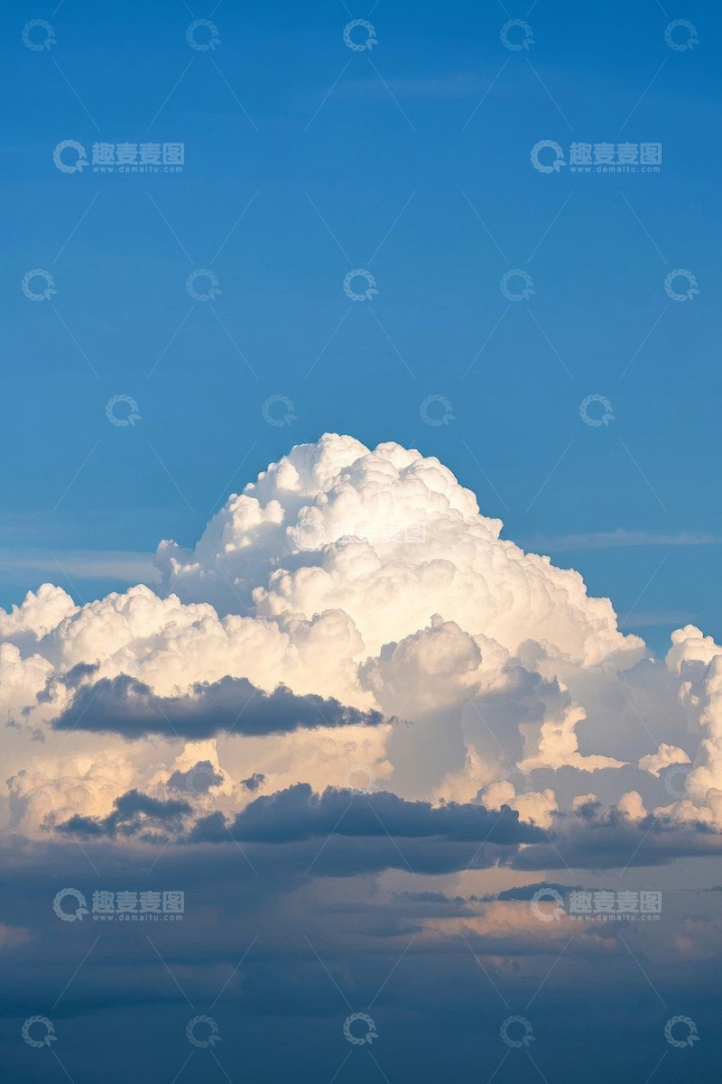 高清大图下载【趣麦麦图】蓝天白云大朵白云美景