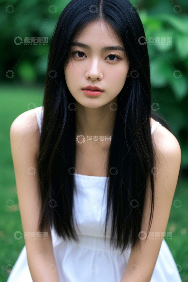 高清大图下载【趣麦麦图】清纯女孩户外写真照片