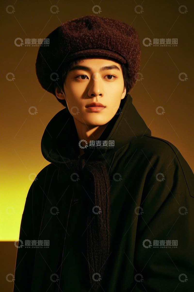 高清大图下载【趣麦麦图】时尚青年男子肖像写真