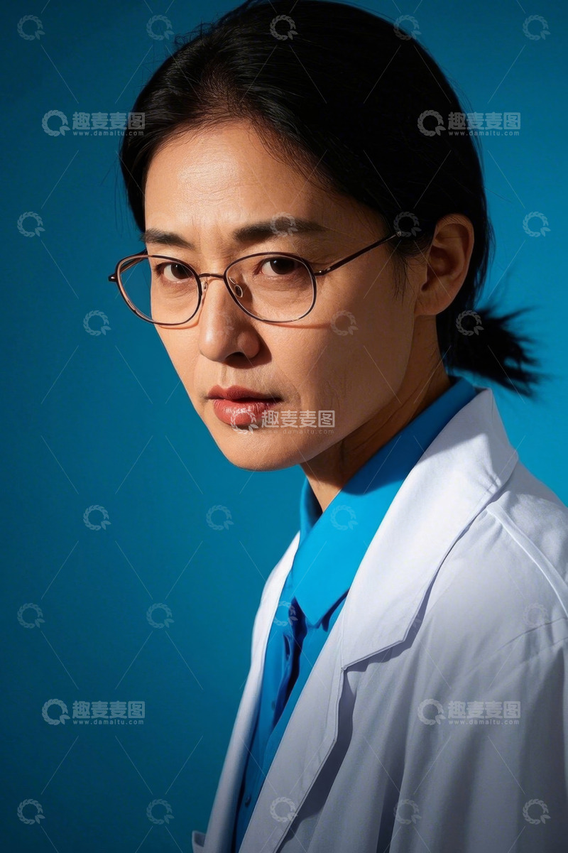 高清大图下载【趣麦麦图】亚洲女性医生肖像写真