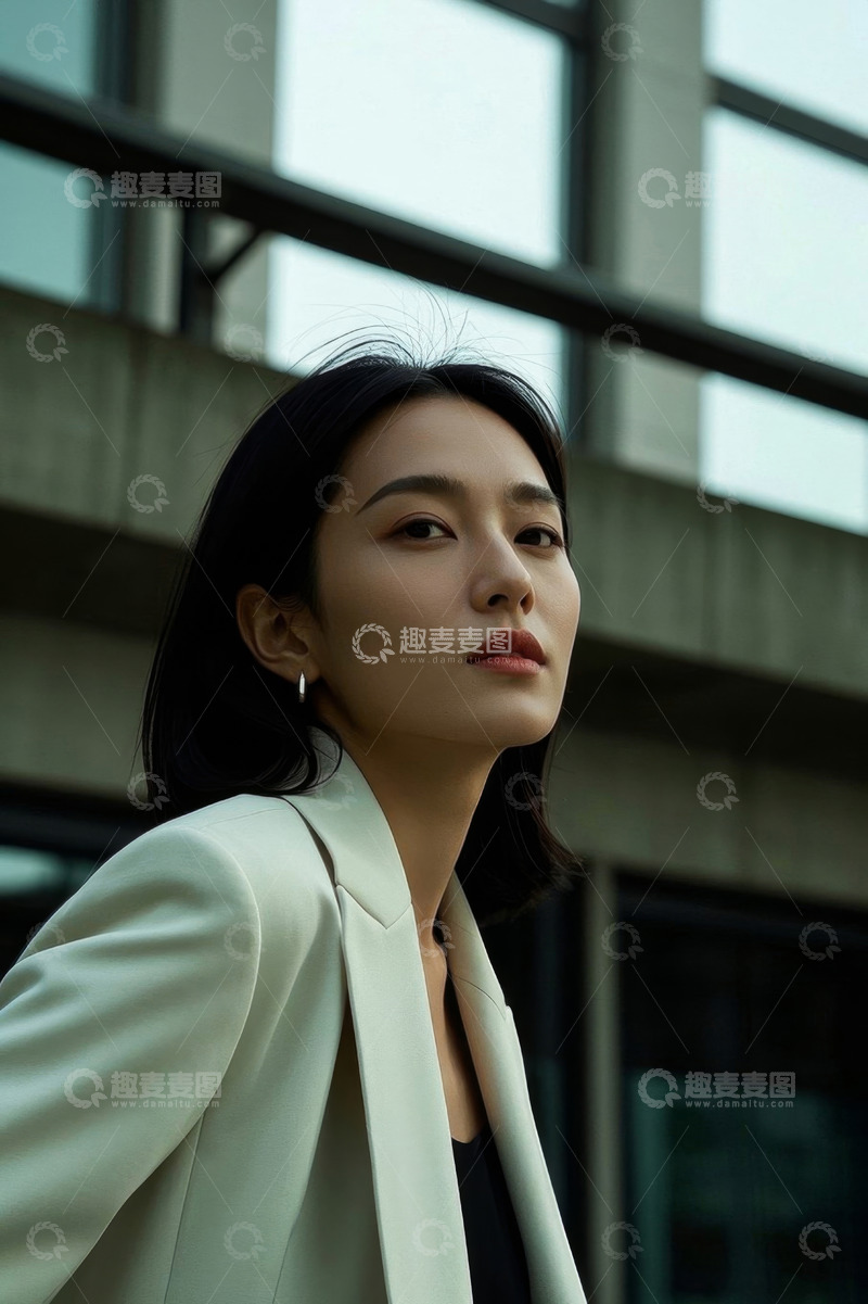 高清大图下载【趣麦麦图】时尚女性都市街景肖像