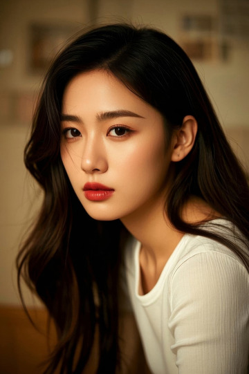 美女写真眼神清澈动人