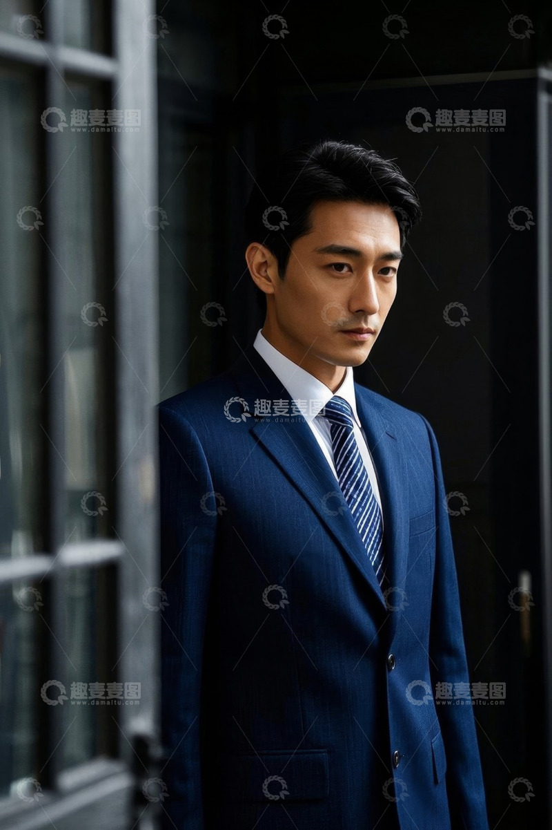 高清大图下载【趣麦麦图】西装革履男士商务写真肖像