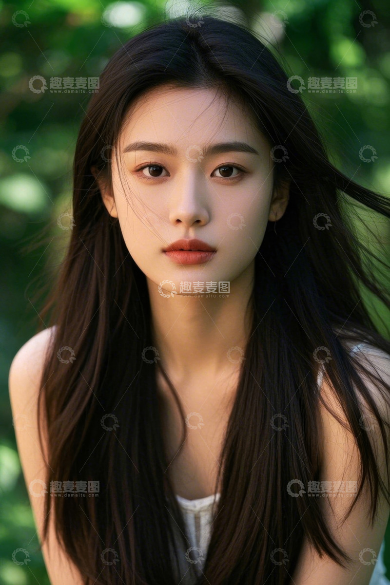 高清大图下载【趣麦麦图】清纯女子户外写真美丽动人