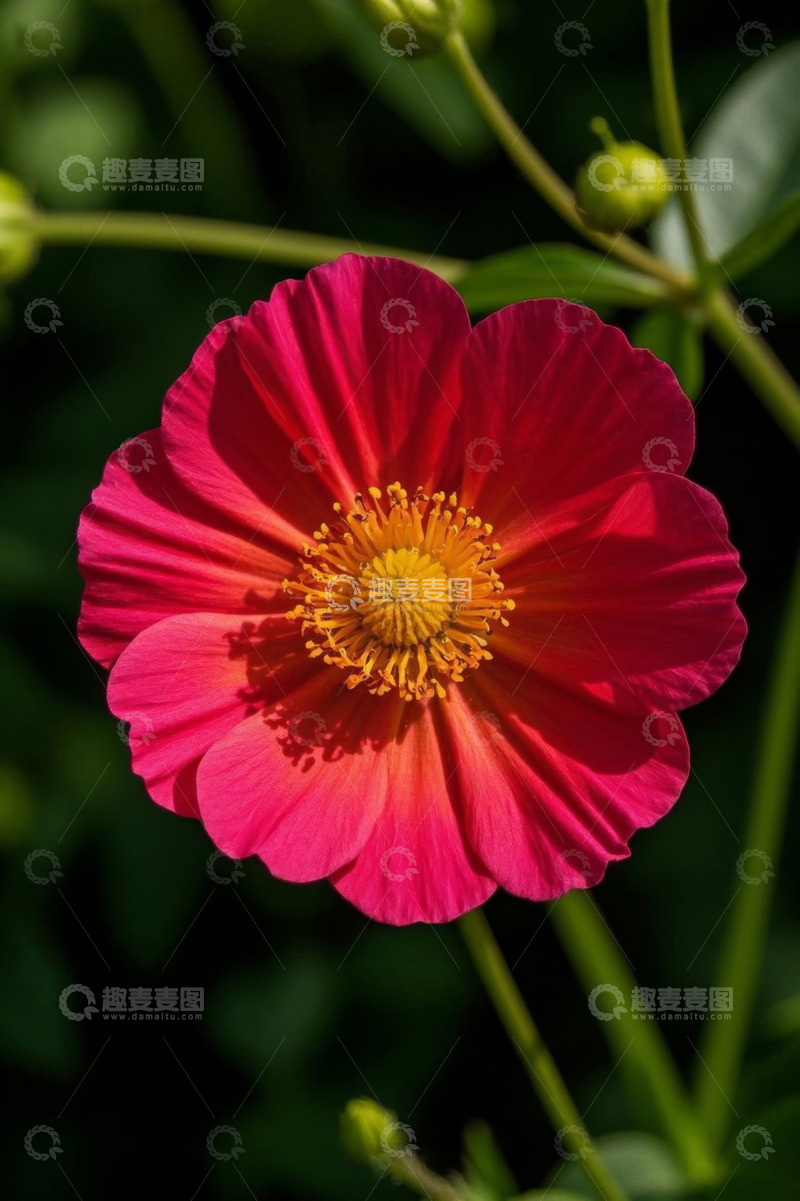 高清大图下载【趣麦麦图】鲜艳红色花朵特写